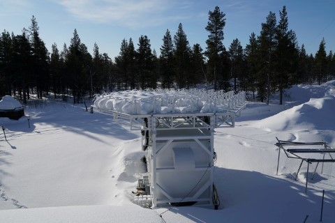 EISCAT-3D test rig in Kiruna - credit: Craig Heinselman.